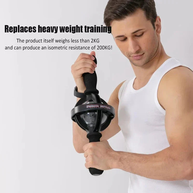 Gyroscope Wrist And Forearm Exerciser - Strength Training And Muscle Building Core Trainer For Home Gym Fitness