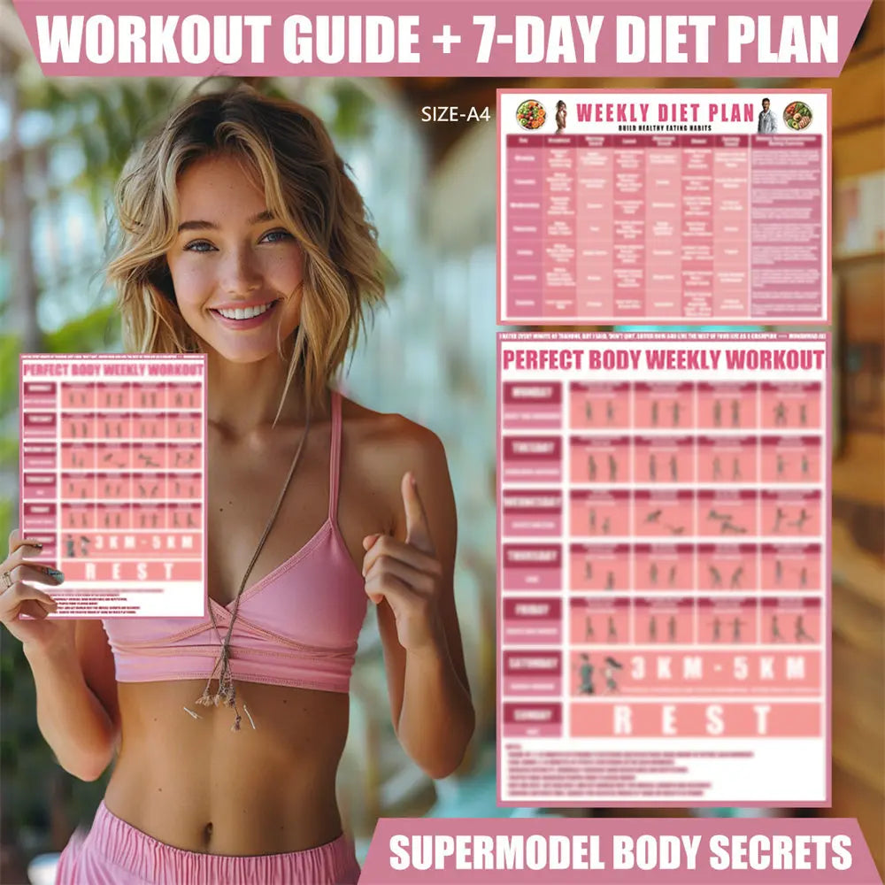 8pcs Yoga Fitness Set Includes Tensioner, Leg Clip, Jump Rope, Yoga Ring, Resistance Band, Action Illustration and Storage Bag