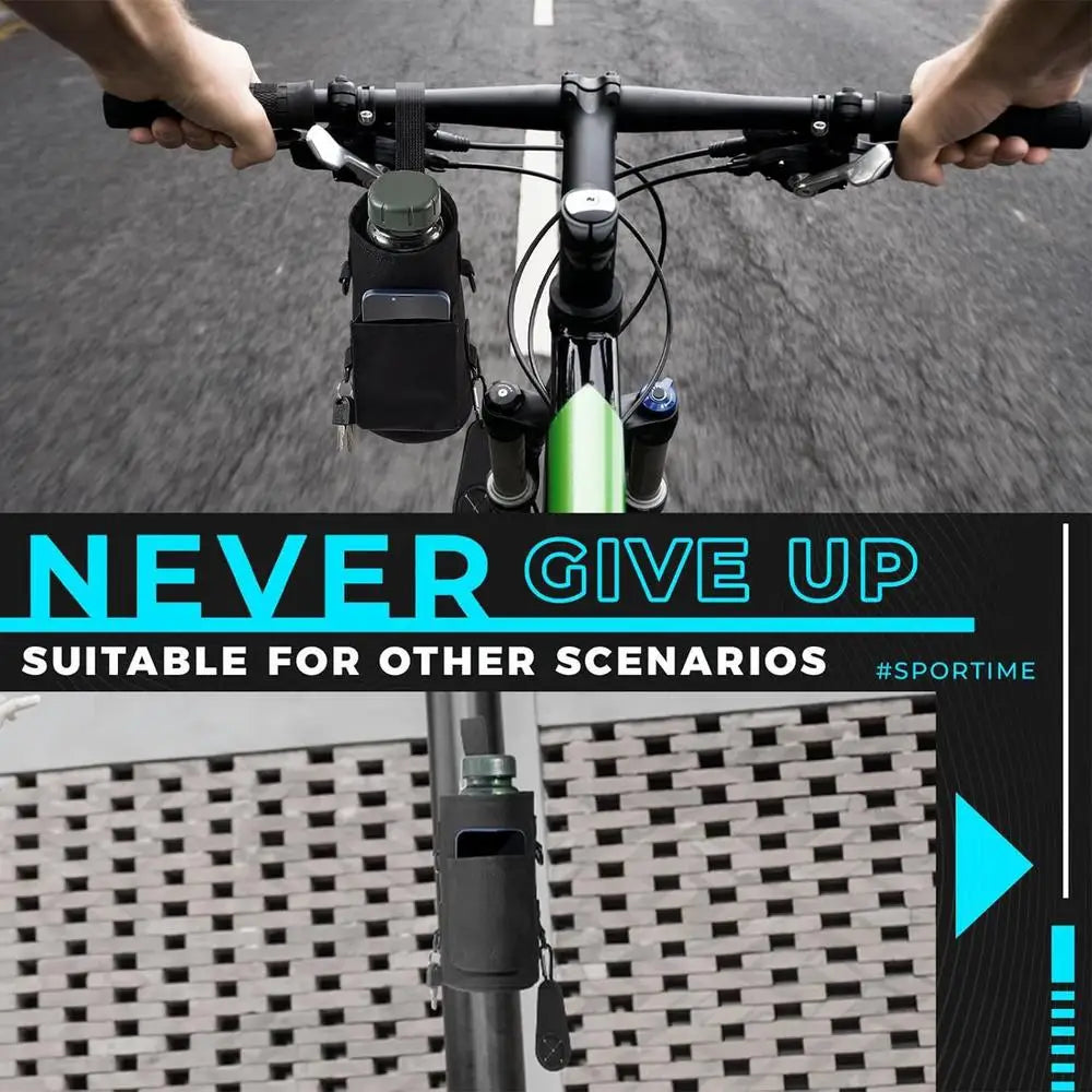 Magnetic Gym Water Bottle Bag Non Slip Magnetic Gym Sling Bag Portable Magnetic Water Bottle Carrier Holder for Gym Accessories