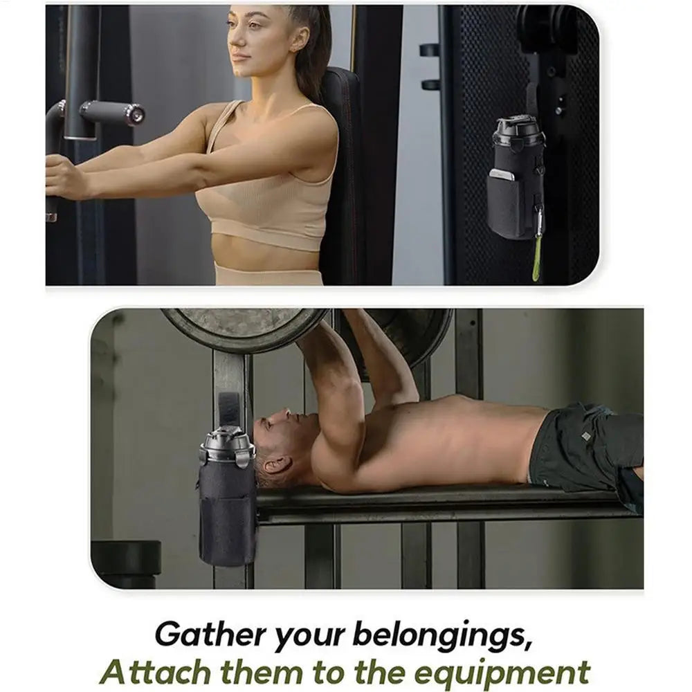 Magnetic Gym Water Bottle Bag Non Slip Magnetic Gym Sling Bag Portable Magnetic Water Bottle Carrier Holder for Gym Accessories