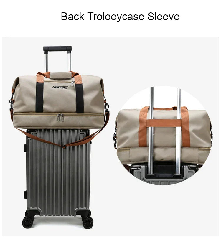 Travel Gym Bag Short-distance Luggage Portable Fitness Bags Shoulder Crossbody Chest Bag Handbags Duffle Carry On Weekender Bag