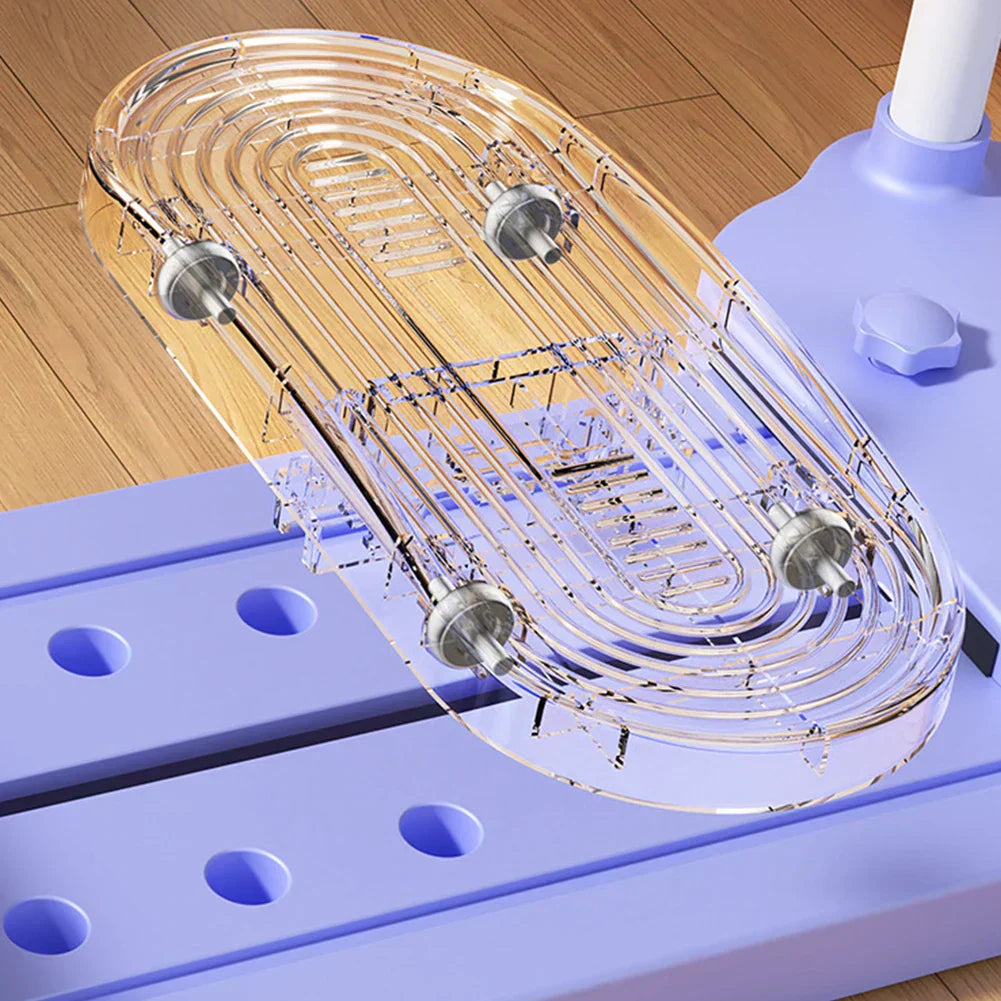 Fitness Ski Machine With Handle & Pull Rope Simulated Ski Trainer Foldable Ski Trainer Pelvic & Hip Strengthener for Home Gym ﻿