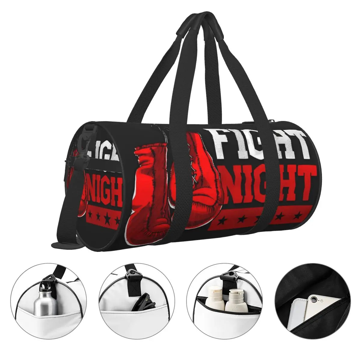 Boxing Kickboxing Sports Bags Training Gym Bag Gym Accessories Novelty Handbags Men's Custom Portable Fitness Bag