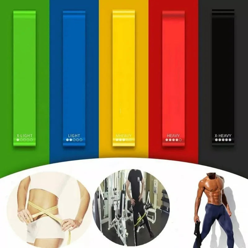 Various Color Yoga Sport Resistance Bands gym equipment TPE Home Fitness Elastic Bands Pilates strength training   workout