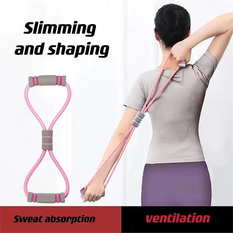 Resistance Bands with Foam Sport At Home Yoga Fitness Accessories Rubber Pull Rope Training and Exercise Gym Equipment for Women